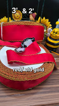 Moonstitch 2' & 3' red/old gold