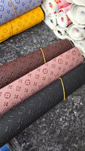 EMBOSSED faux leather brown, pink/ black/ rosa red /orange yellow / purple /navy and lt purple