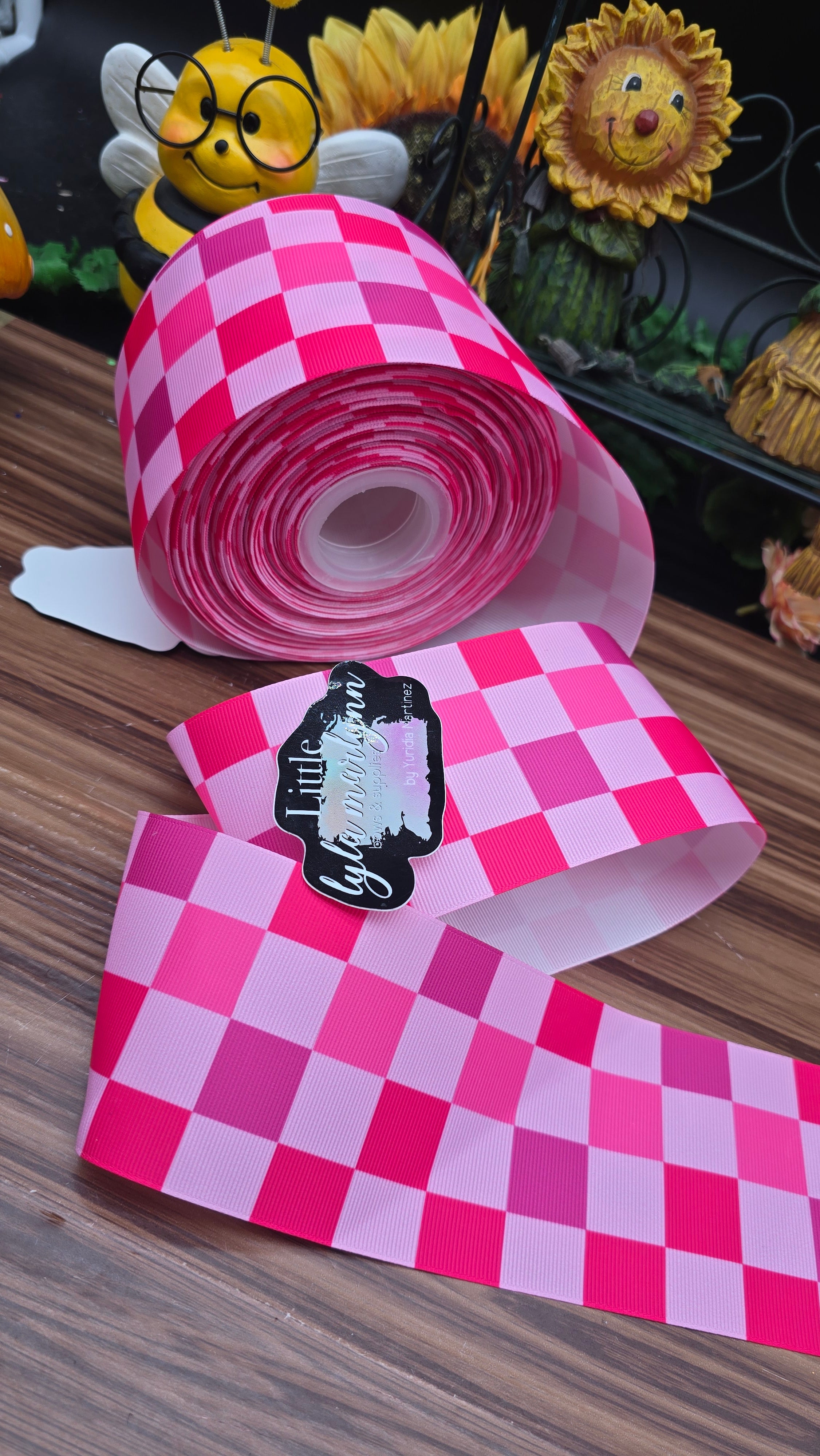 gingham pink
