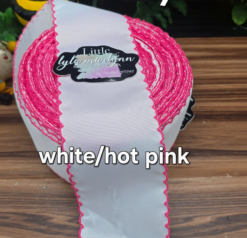 Moonstitch/3" white/pink