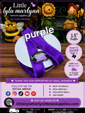 1.5' Ruffle/Satin purple