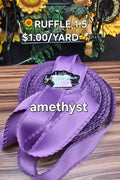1.5" Ruffle amethyst