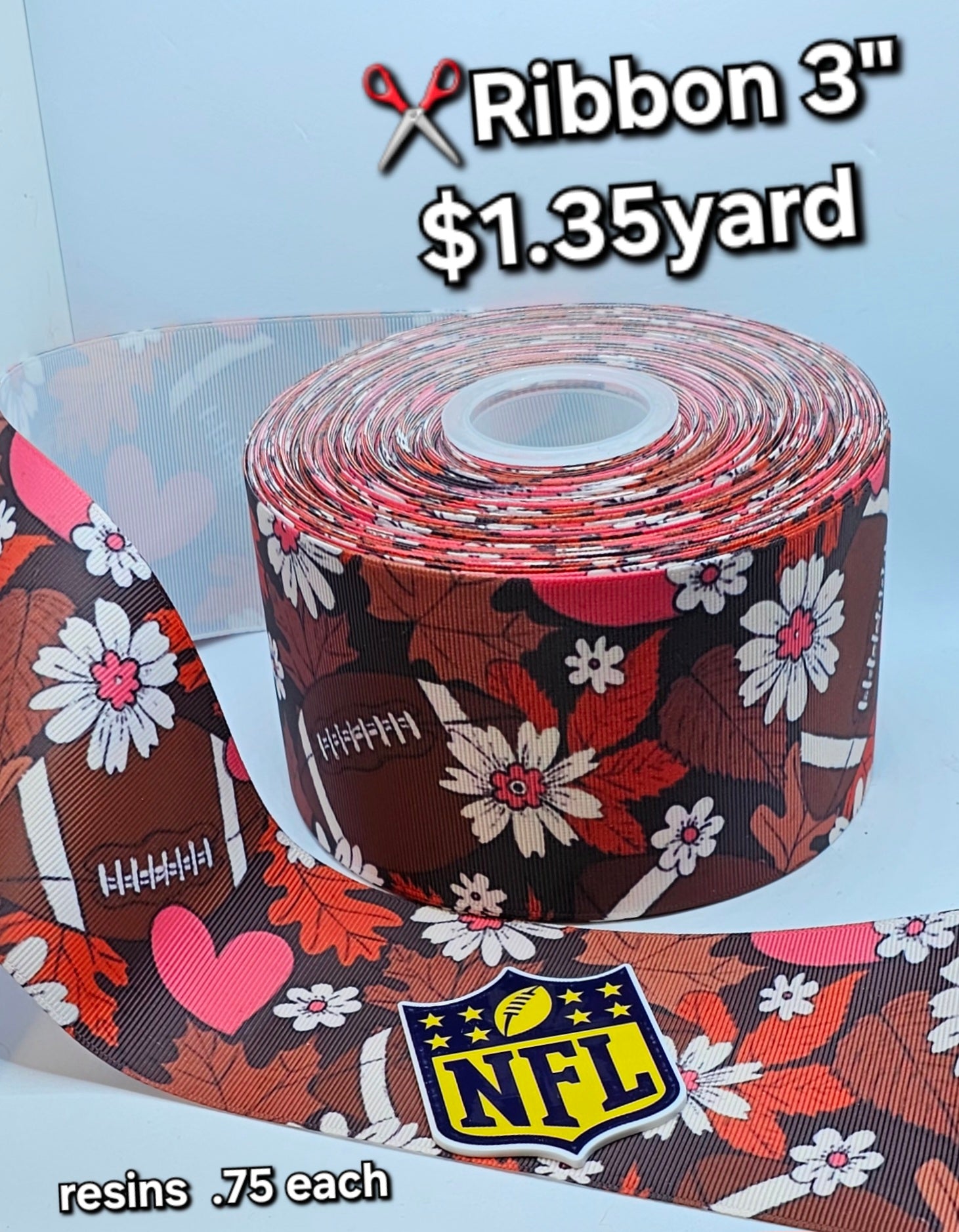 Ribbon print 3 nfl