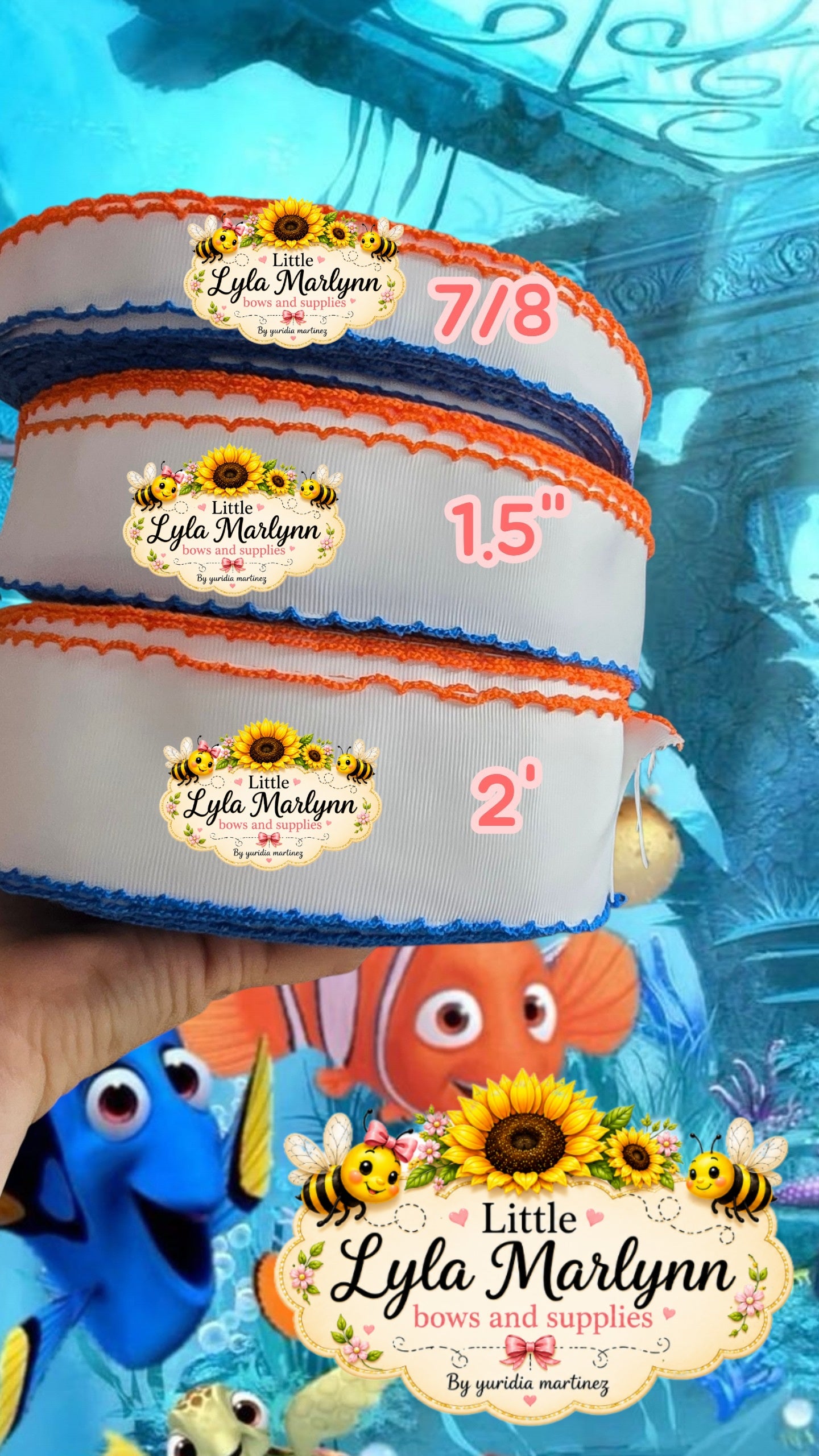 Moonstitch nemo blue/ orange