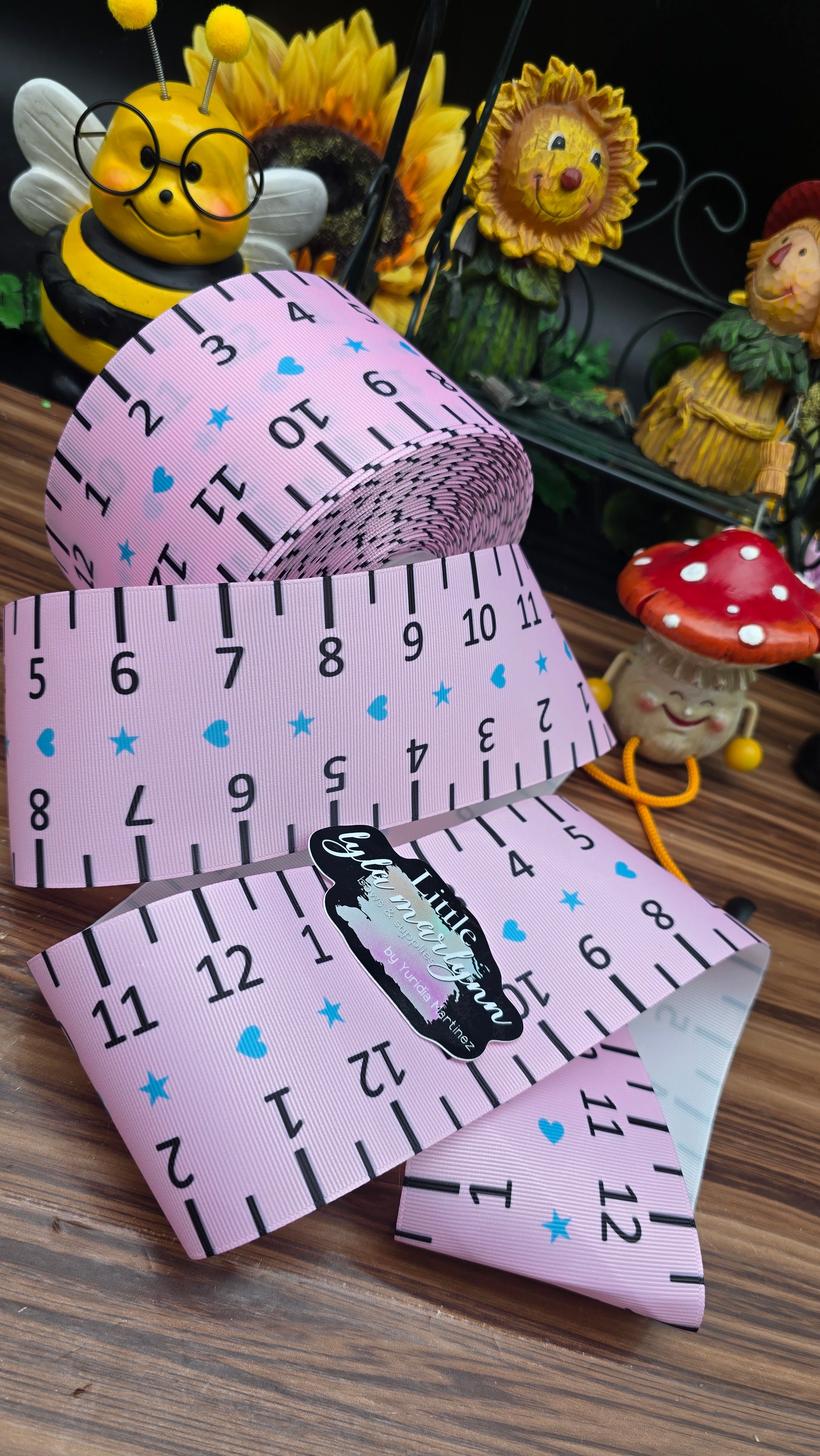 Ruler 📏 lt pink /3"