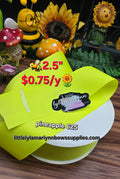 pineapple / cobalt/neo orange/ key lima/ lemon/ hot pink  acid green 2.5' solid grosgrain