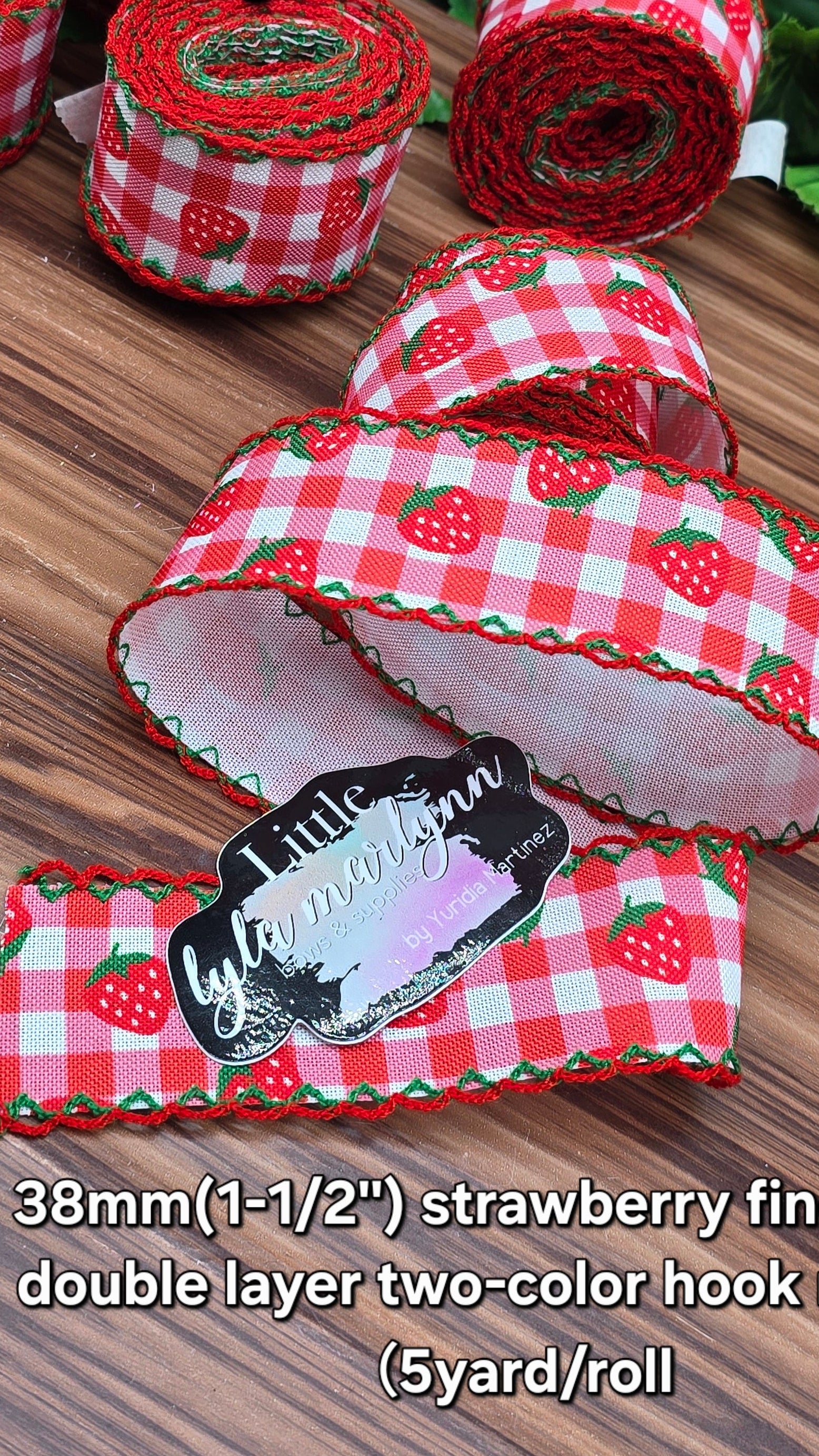 Strawberry moonstitch doble 1.5'