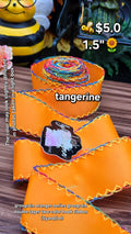 Moonstitch/ 1.5" / tangerine