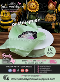 1.5' Ruffle pastel green