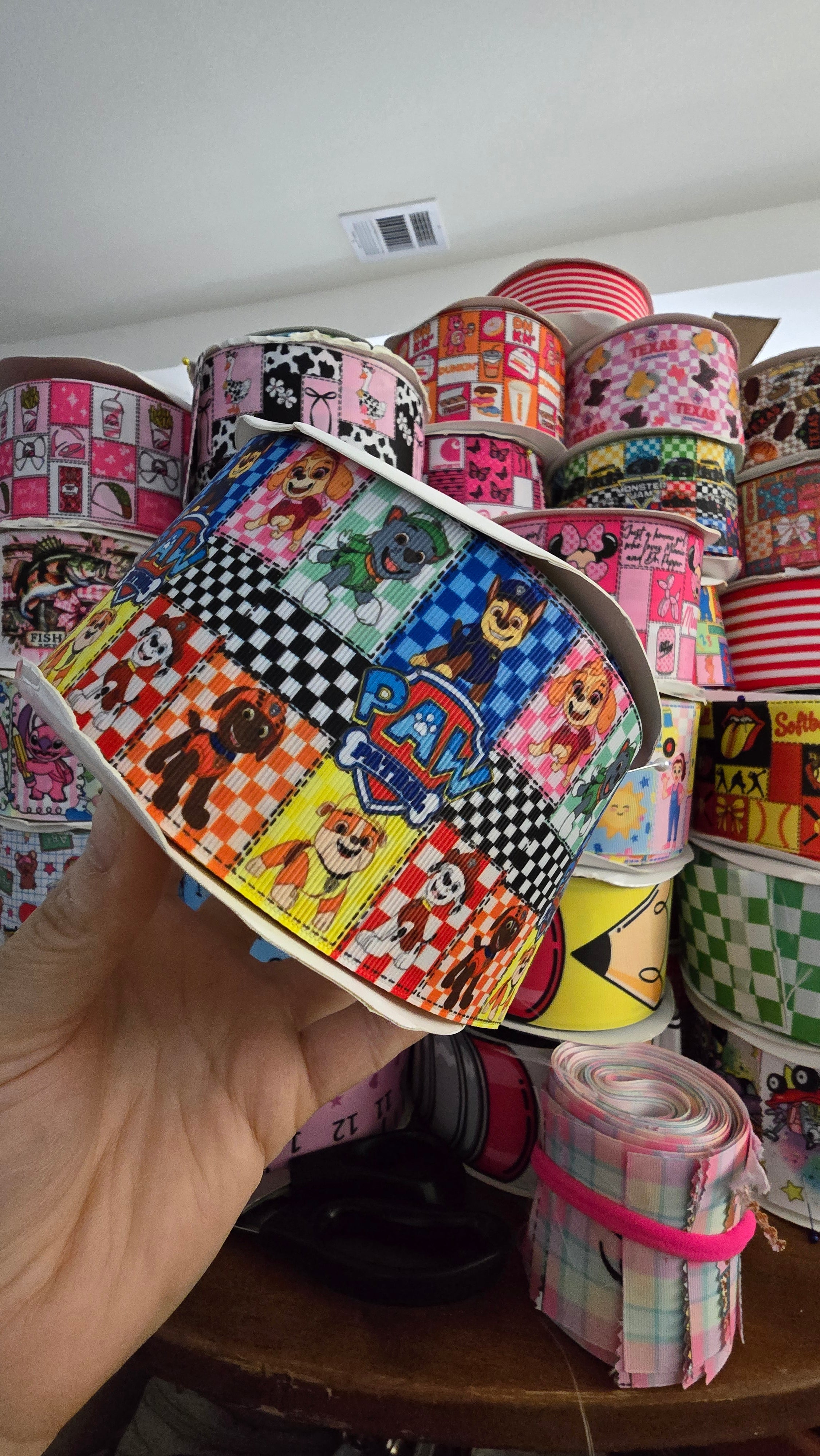 Paw patrol ribbon 3"