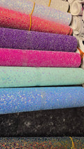Glitter fauxleather  purple,  pink, ment, blue