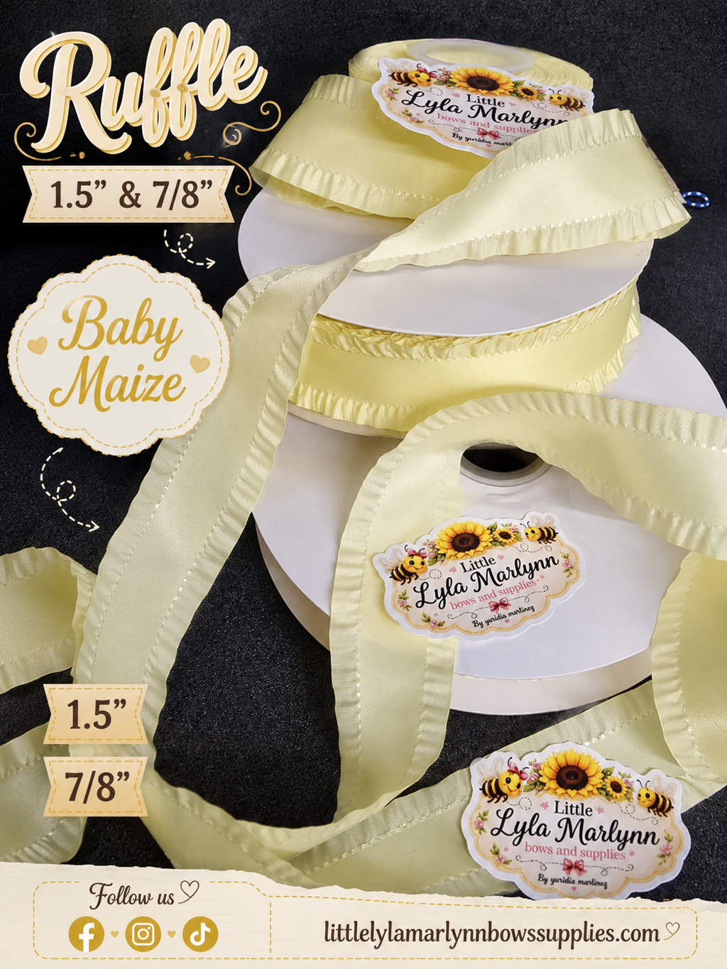 Ruffle 1.5" 7/8