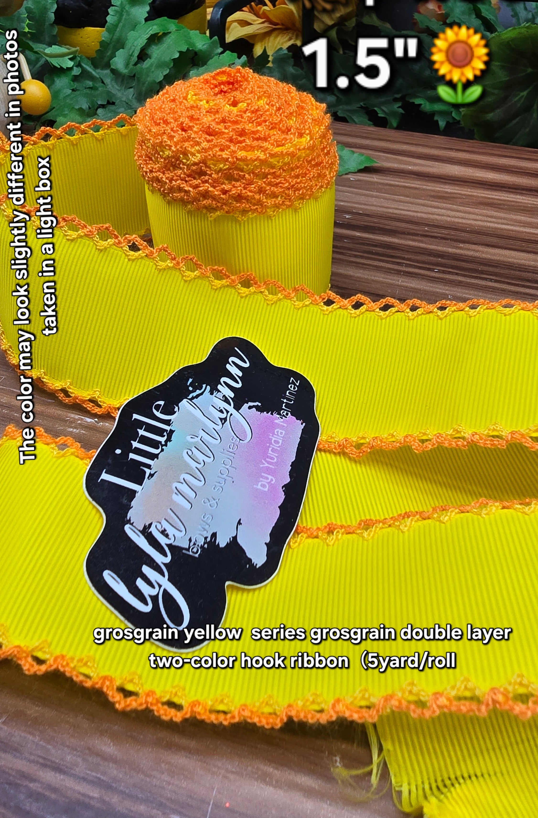 Moonstitch/ yellow 1.5'