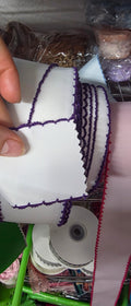 Moonstitch 2' withe with purple