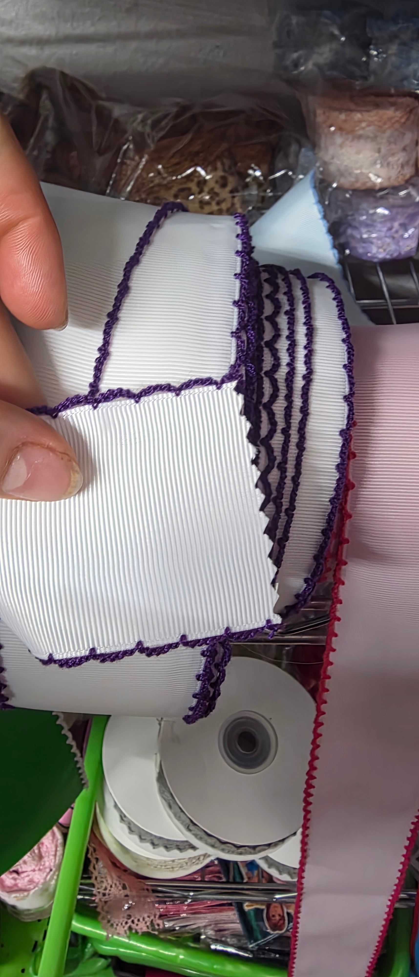 Moonstitch 2' withe with purple