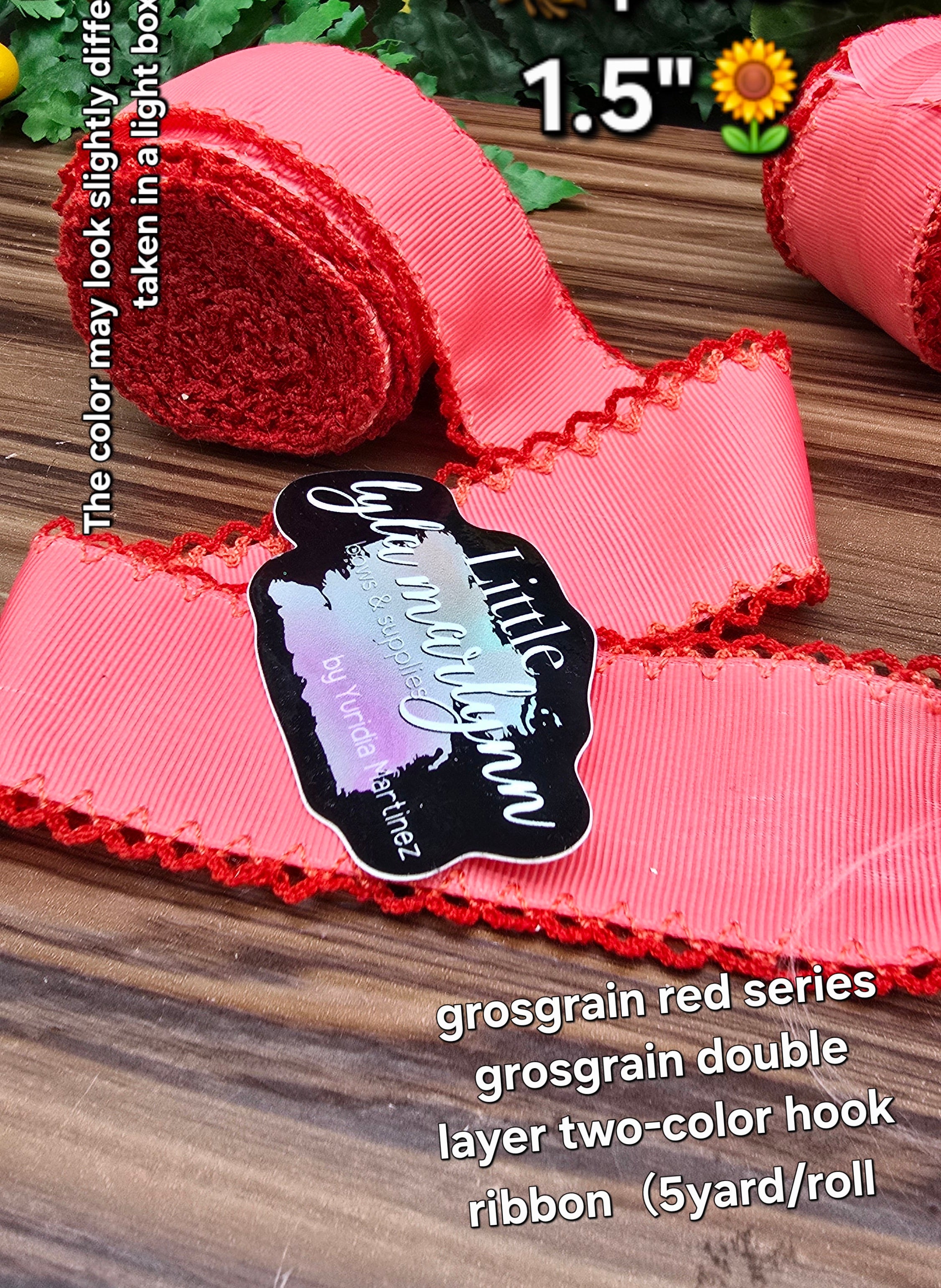 Moonstitch 1.5" red