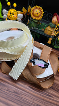 1.5 ruffle  or waffle brown cream