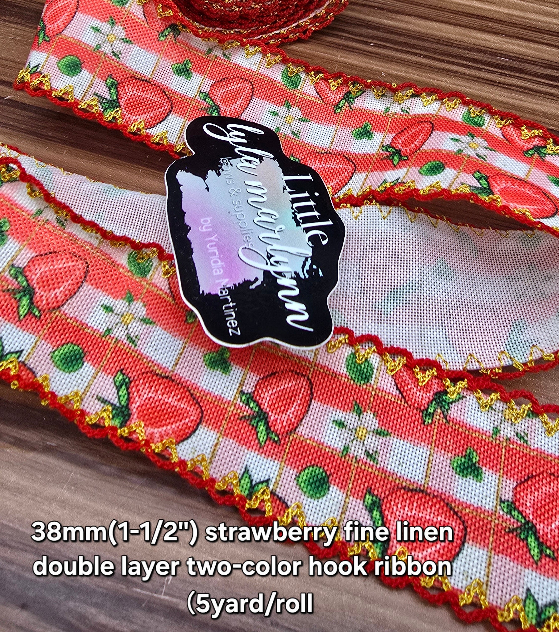 Moonstitch/strawberry 1.5"