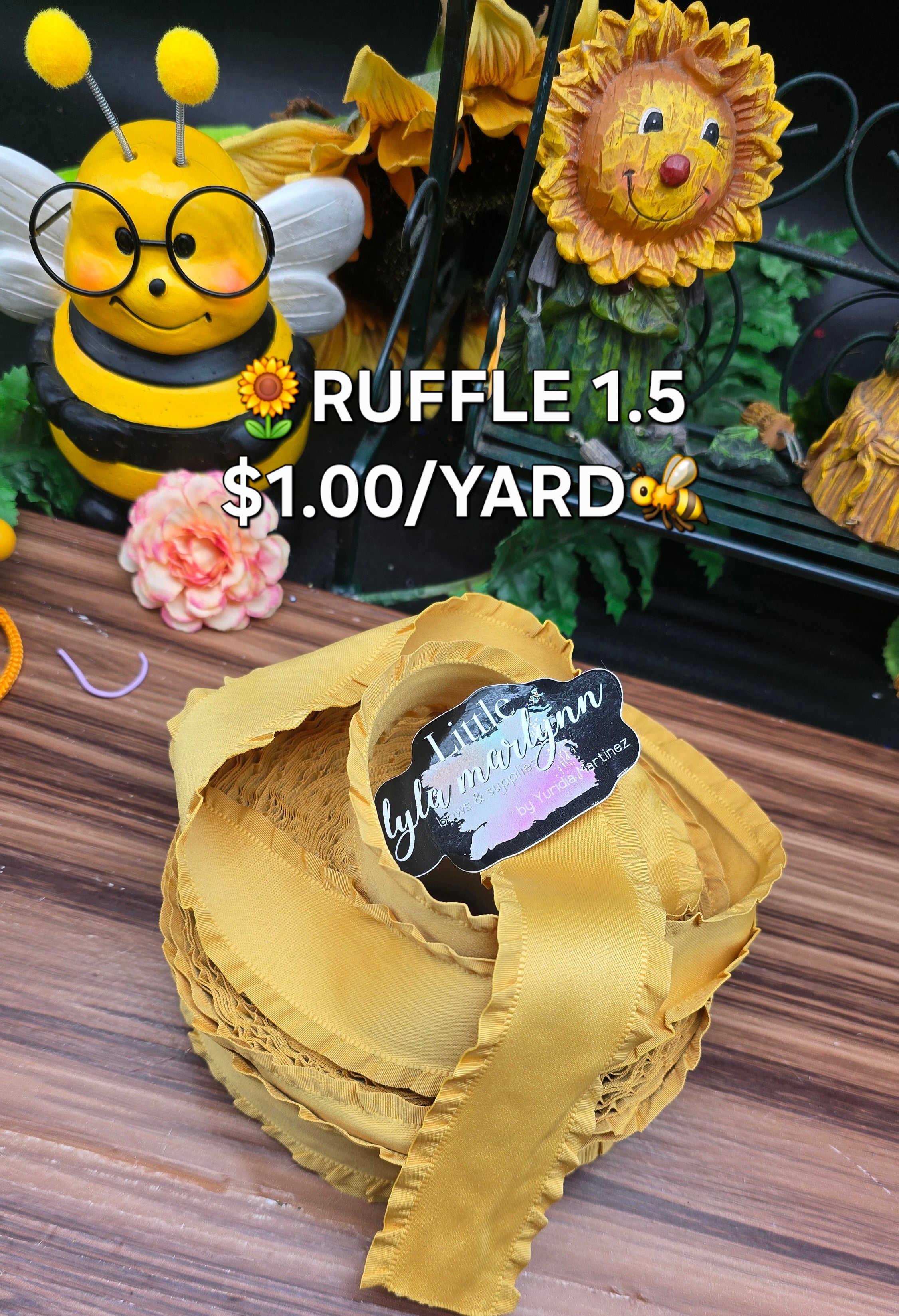 1.5" Ruffle