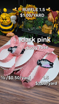 1.5 & ⅞ Ruffle dark Pink