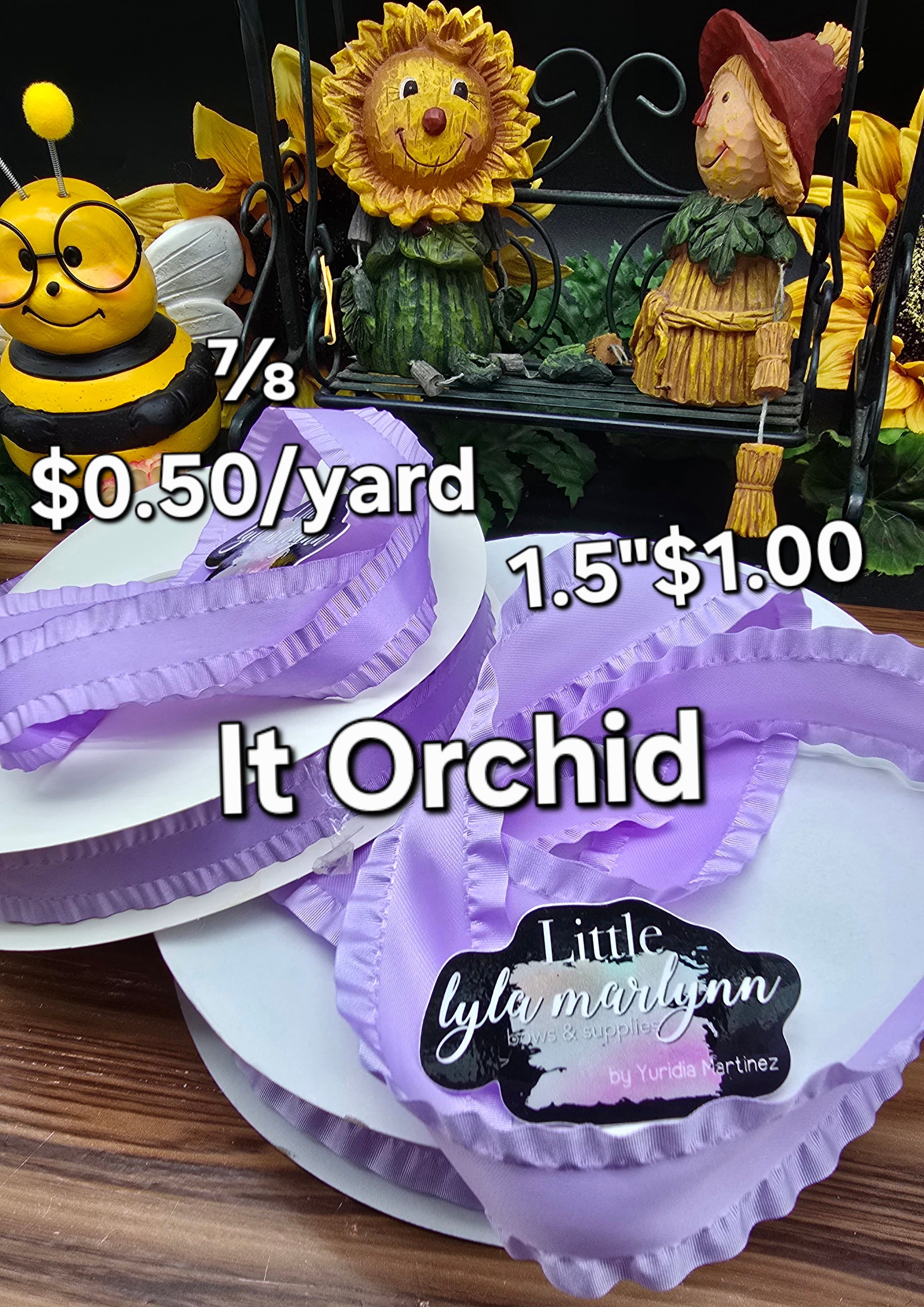 1.5 & ⅞  Ruffle it Orchid