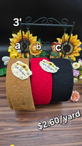 Red, black, cream, orchid, pink,brown  3" puff
