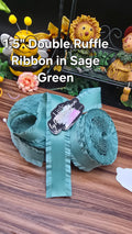 1.5' Ruffle sage green