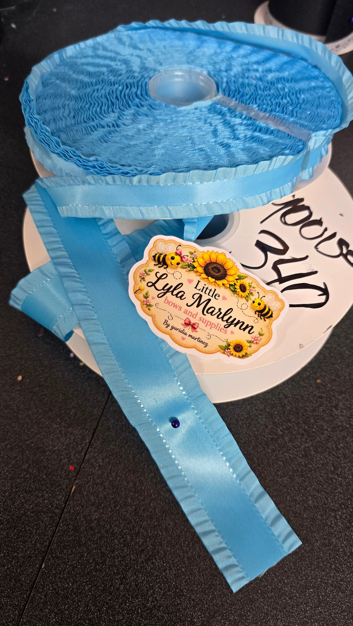 RUFFLE 1.5 & 7/8 turquoise