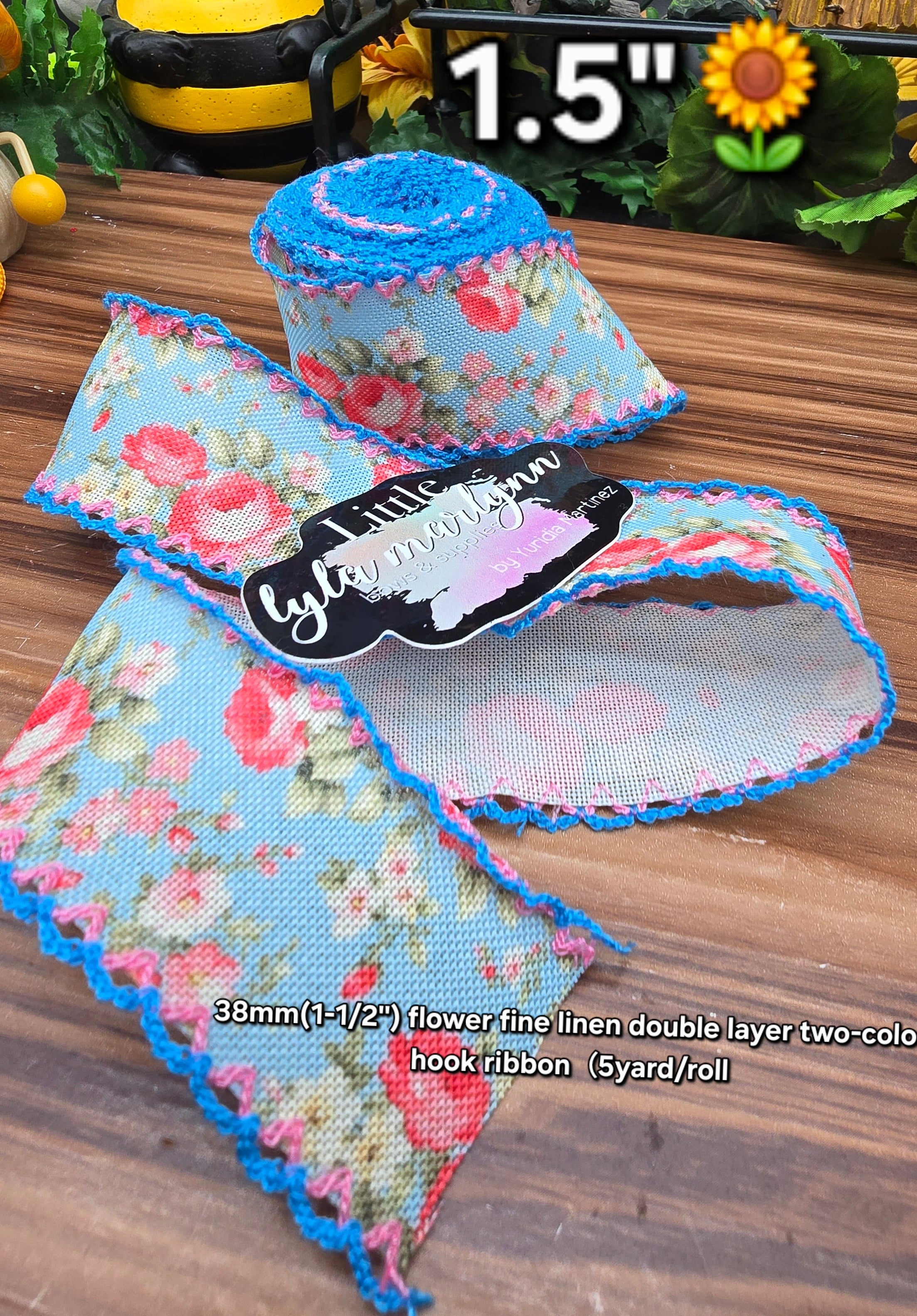 Moonstitch/ flowers 1.5"