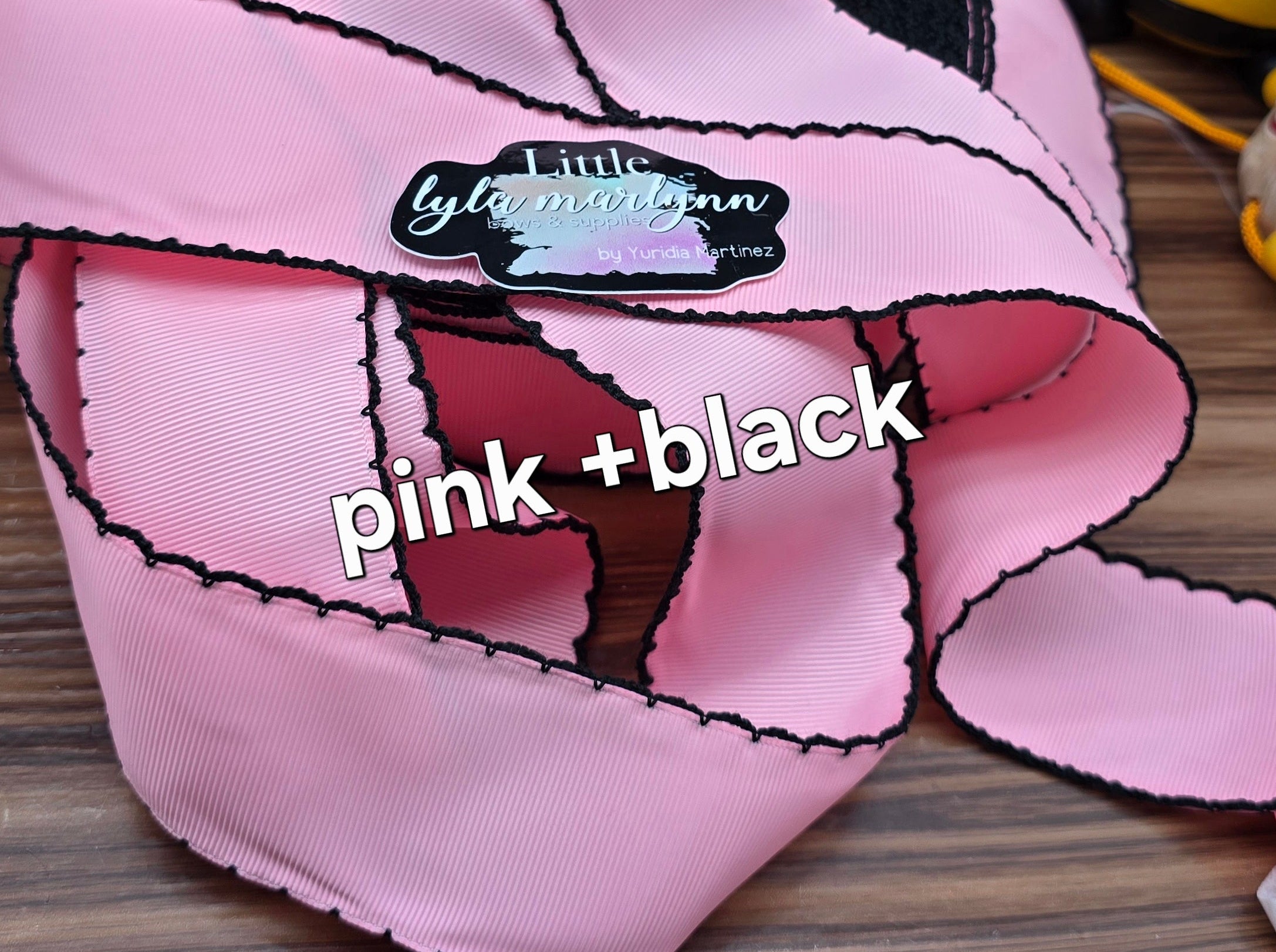 Moonstitch pink/black 2'