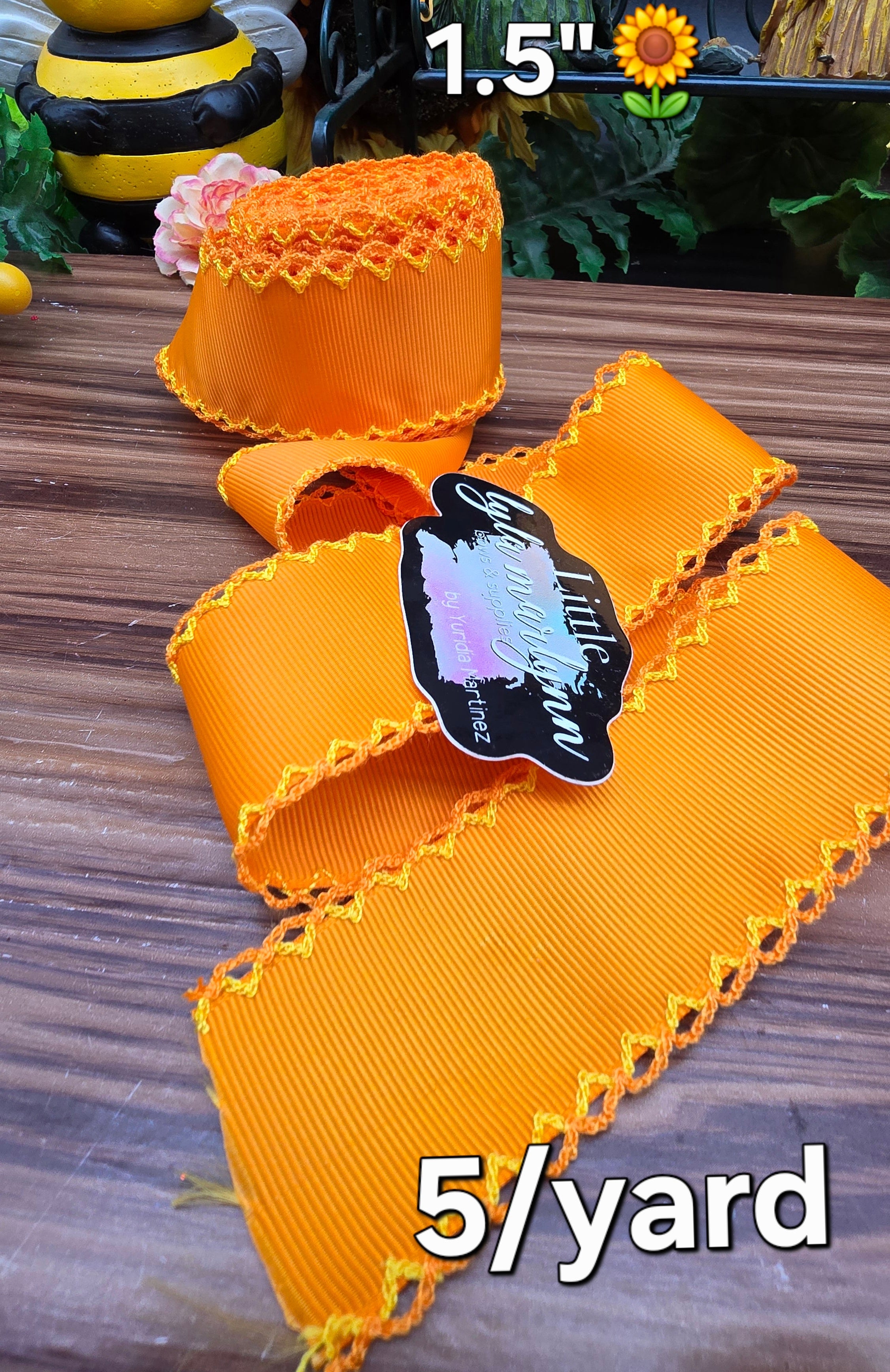 Moonstitch/ orange/1 5"