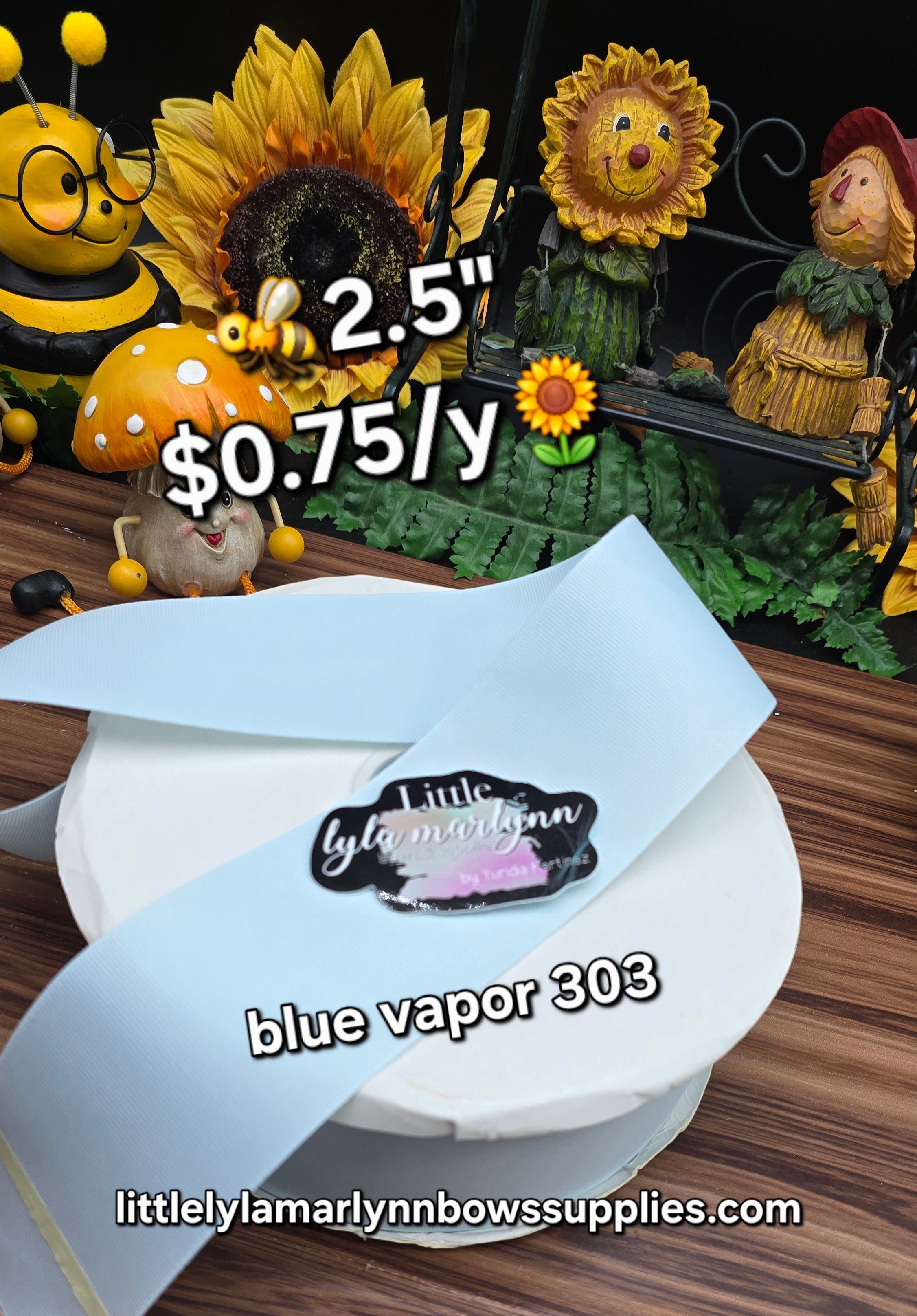 blue vapor / crystalline/ royal/ ginger/ tan / green 2.5' solid