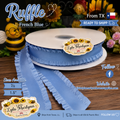 Ruffle  1.5 & 7/8 French blue