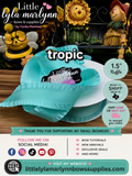 1.5 Ruffle/Satin tropic