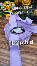1.5' Ruffle Lt Orchid