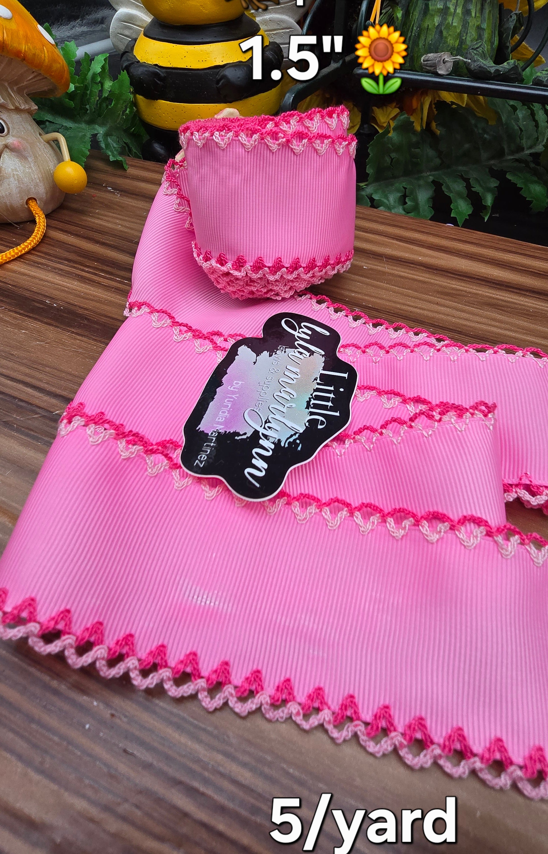 Moonstitch/ pink 1.5"